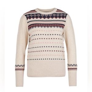 Barbour Birch Knit Sweater, 6, Oatmeal, NWT